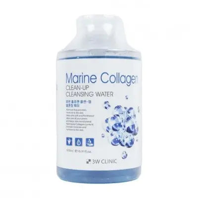3W Clinic Marine Collagen Clean-Up Cleansing Water