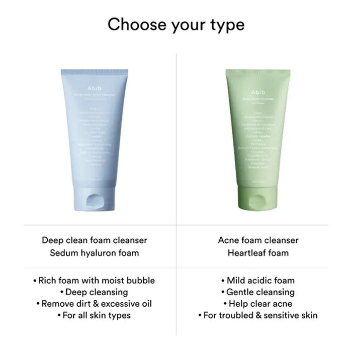 ABIB - Deep Clean Foam Cleanser Sedum Hyaluron Foam