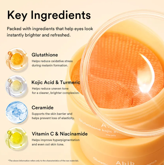 ABIB - Glutathione Kojic Acid Eye Patch Vita Jelly