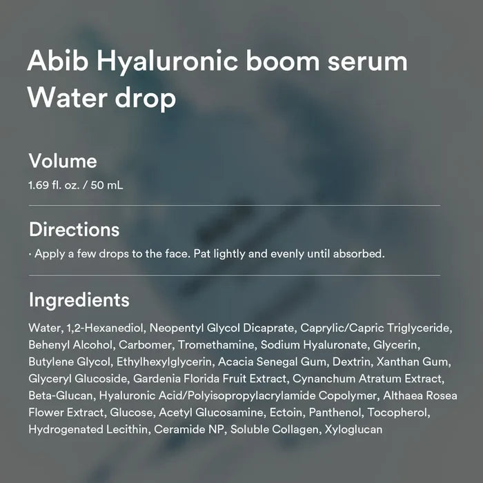 ABIB - Hyaluronic Boom Serum Water Drop