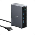 Anker Prime A83B6 14-in-1 USB-C Docking Station 160W GaN Power Supply Dual HDMI 4K@60Hz 1000Mbps LAN Multi Port Hub
