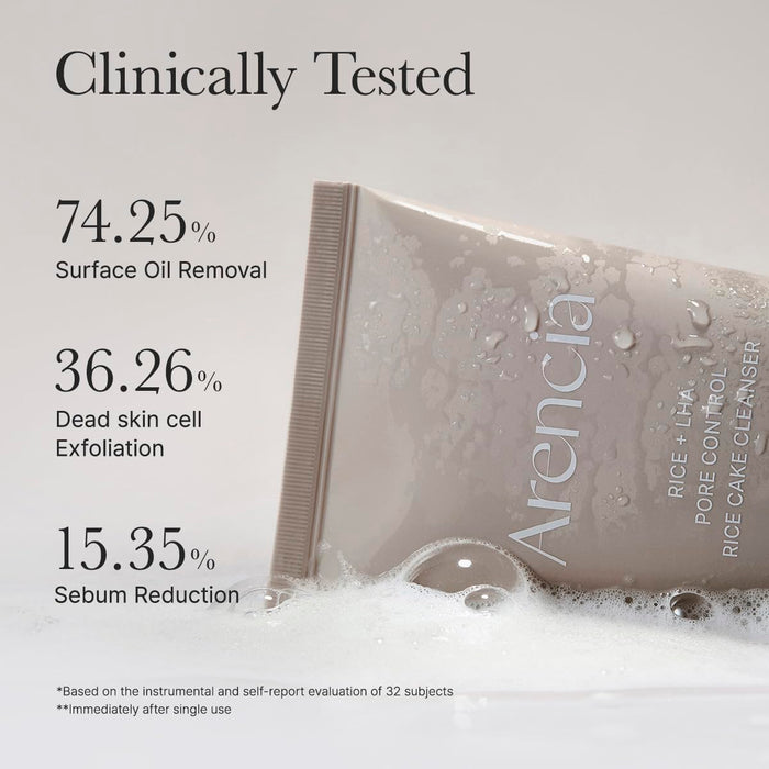 ARENCIA - Rice + LHA Pore Control Rice Cake Cleanser