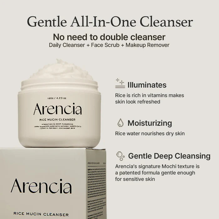 ARENCIA - Rice Mucin Cleanser