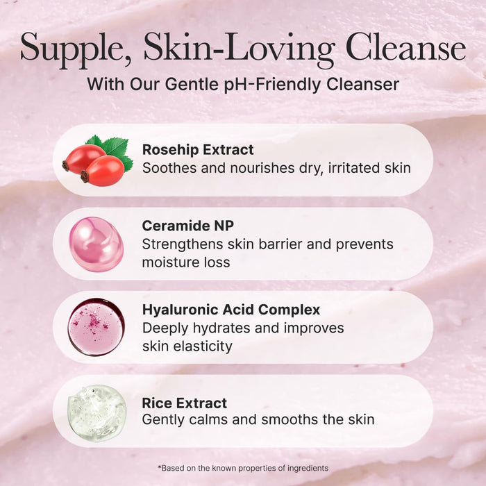 ARENCIA - Rosehip Mild pH Balancing Rice Cake Cleanser