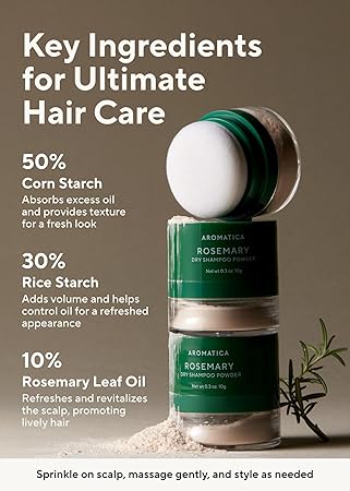 AROMATICA - Rosemary Dry Shampoo Powder
