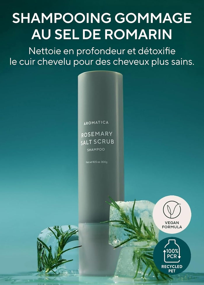 AROMATICA - Rosemary Salt Scrub Shampoo 300g