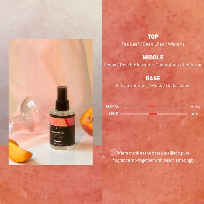 BANANAL - Perfumed Hair & Body Mist Peach Floral Musk (Discounted)