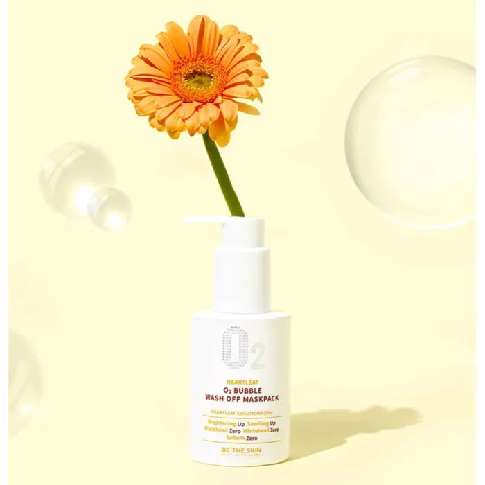 BE THE SKIN - Heartleaf O2 Bubble Wash Off Mask Pack