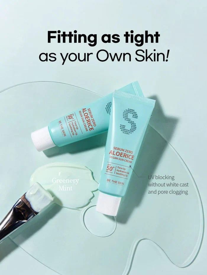 BE THE SKIN - Sebum Zero Aloerice Vegan Sun Cream