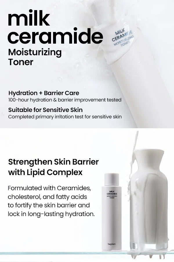 BEPLAIN- Milk Ceramide Moisturizing Toner