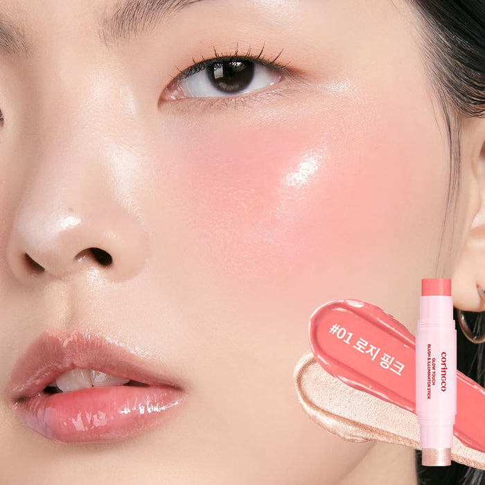 CORINGCO - Glow Touch Blush & Illuminator Stick