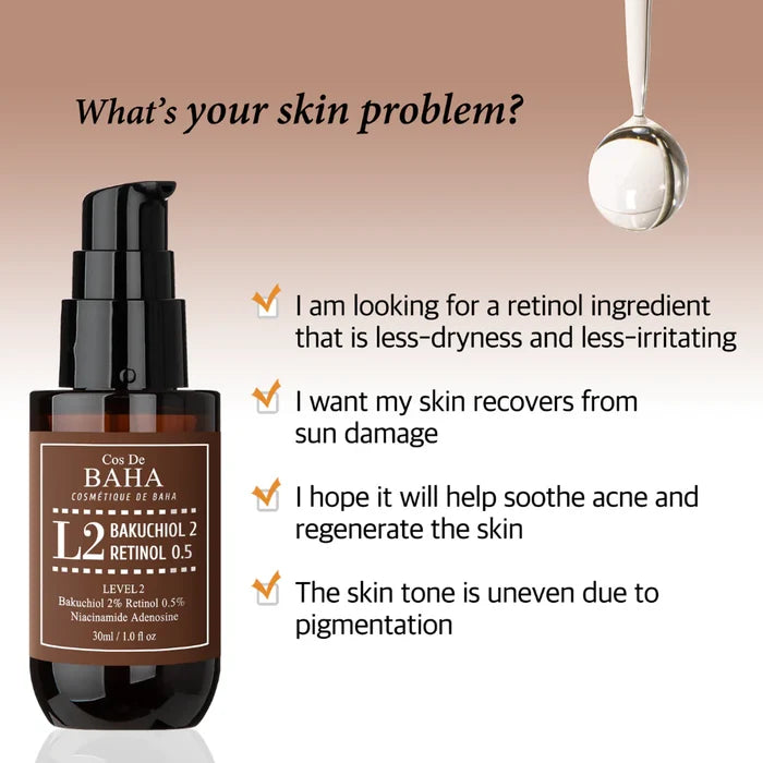 COS DE BAHA - L2 Bakuchiol 2 & Retinol 0.5