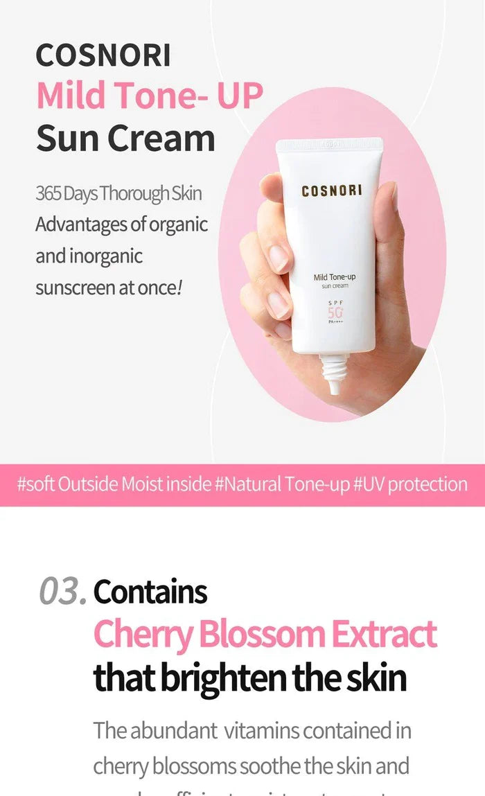 COSNORI - Mild Tone-up Sun Cream