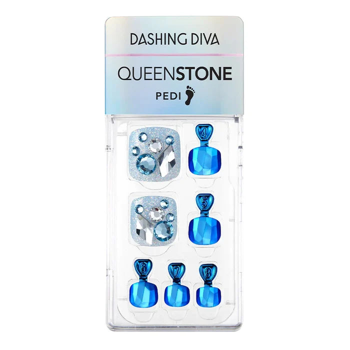 DASHING DIVA - Queen Stone Pedi Blue Tiara