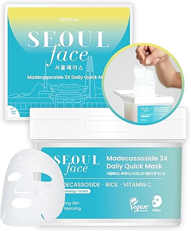 DERMAL - Seoul Face Madecassoside 3X Daily Quick Mask