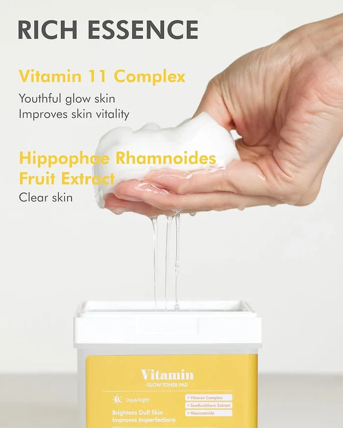 DERMAL - Vitamin Glow Toner Pad 120 Pads