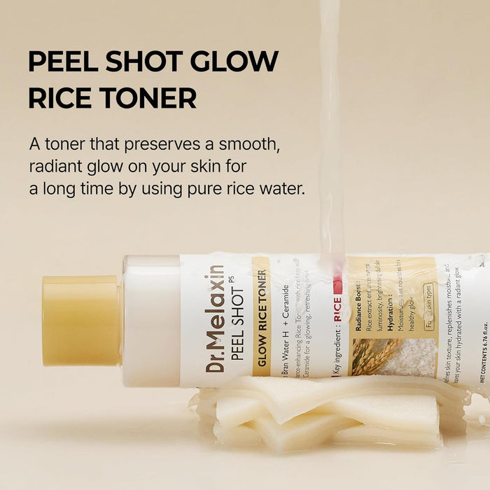 DR. MELAXIN - Peel Shot Glow White Rice Toner