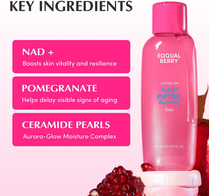 EQQUALBERRY - NAD+ Peptide Boosting Toner