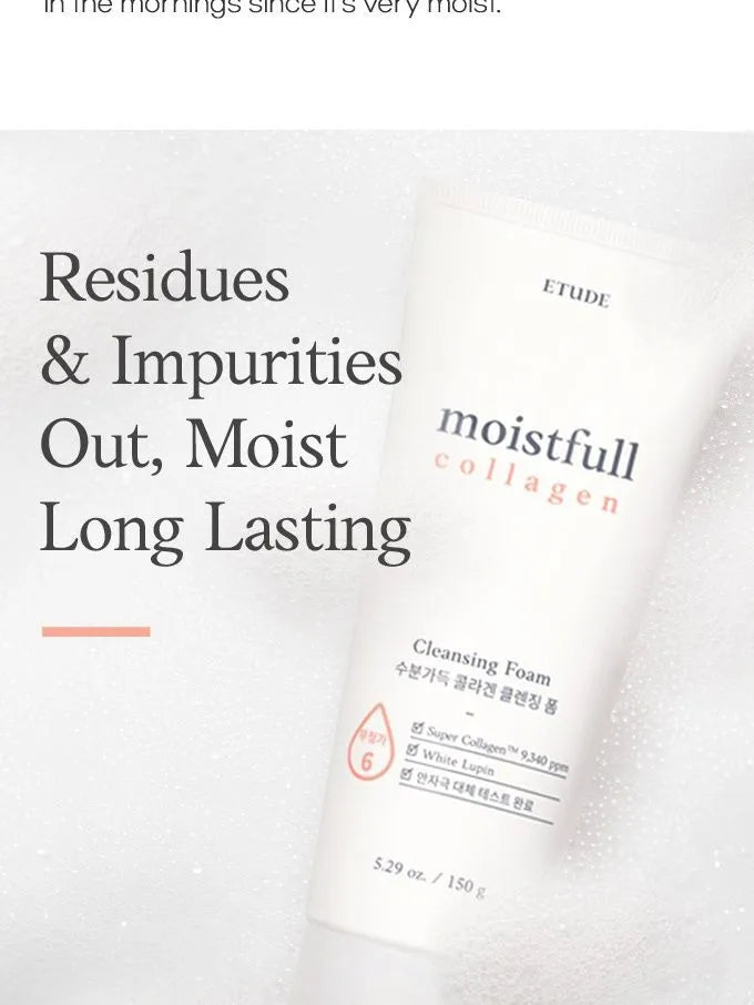 ETUDE - Moistfull Collagen Foam Cleanser (Discounted)