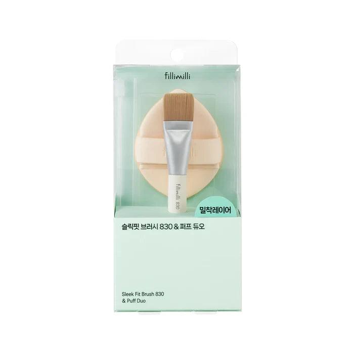 FILLIMILLI - Sleek Fit Brush (830) & Puff Duo