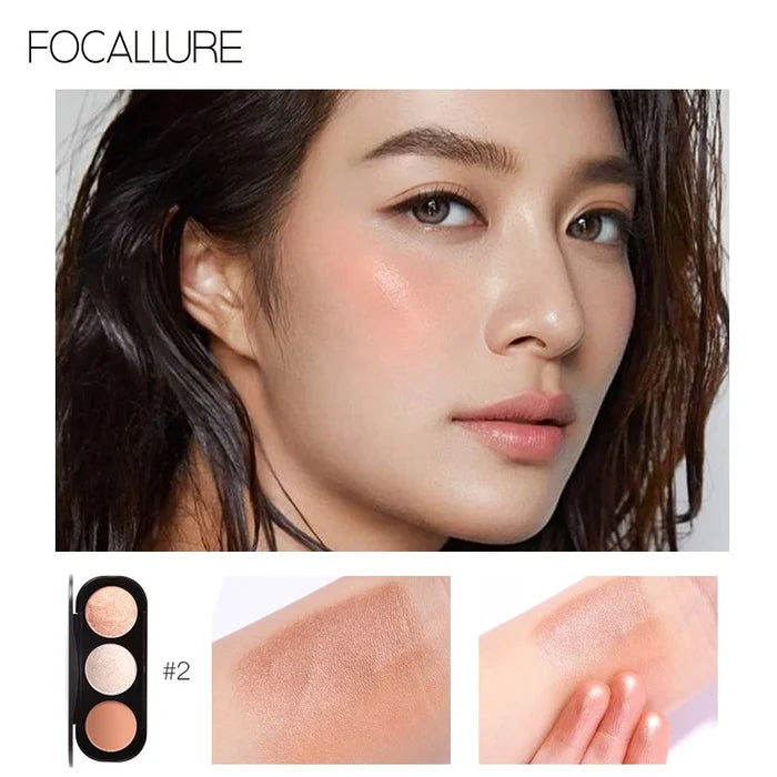 FOCALLURE - Blusher & Highlighter palette
