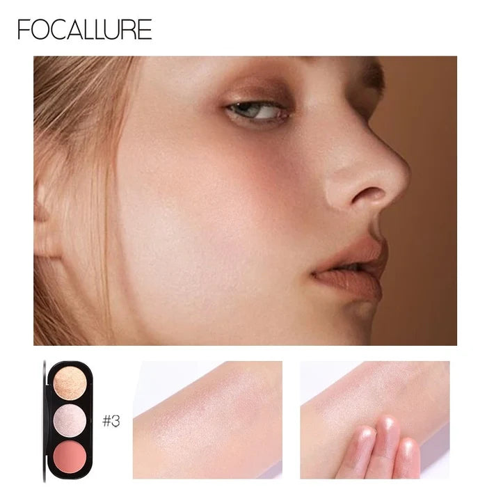 FOCALLURE - Blusher & Highlighter palette
