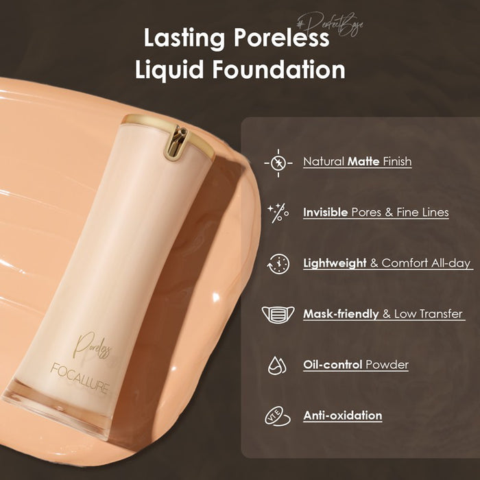 FOCALLURE - Lasting Poreless Foundation
