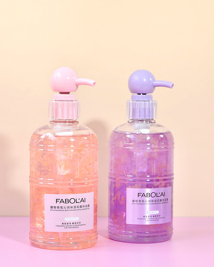 Gel de ducha con Pétalos de rosa Fabolai limpia e hidrata
