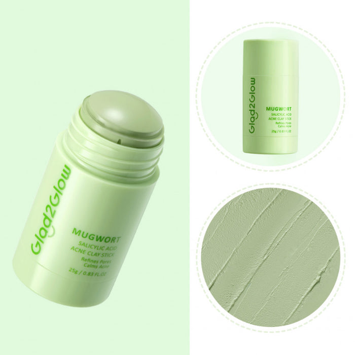 GLAD2GLOW - Mugwort Salicylic Acid Acne Clay Stick