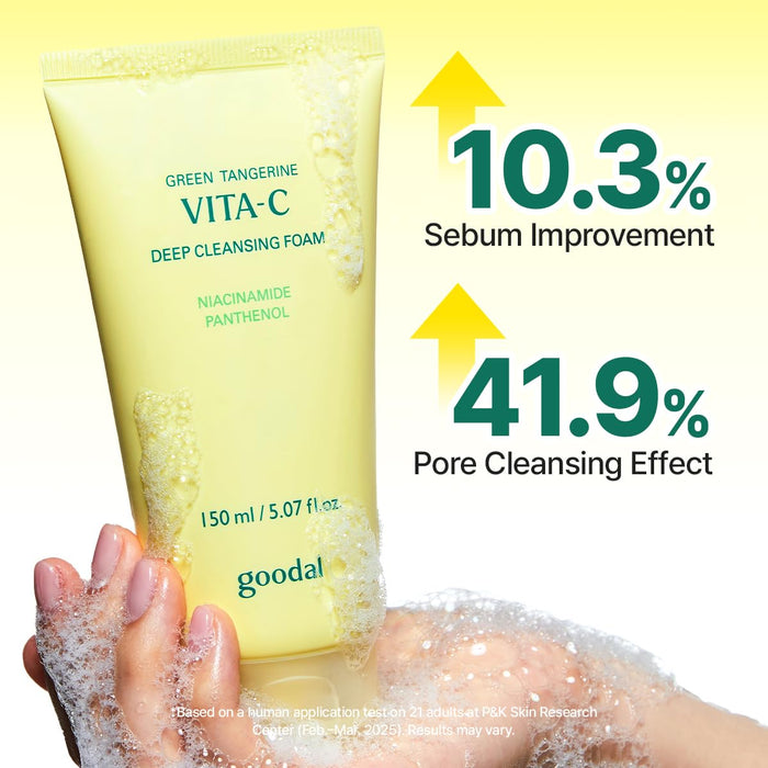 GOODAL - Green Tangerine Vita C Deep Cleansing Foam