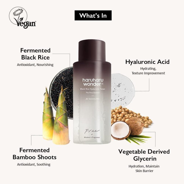 HARUHARU WONDER - Black Rice Hyaluronic Toner