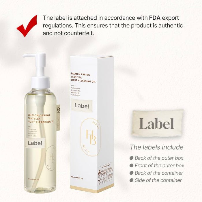 HEVEBLUE - Salmon Caring Centella Light Cleansing Oil