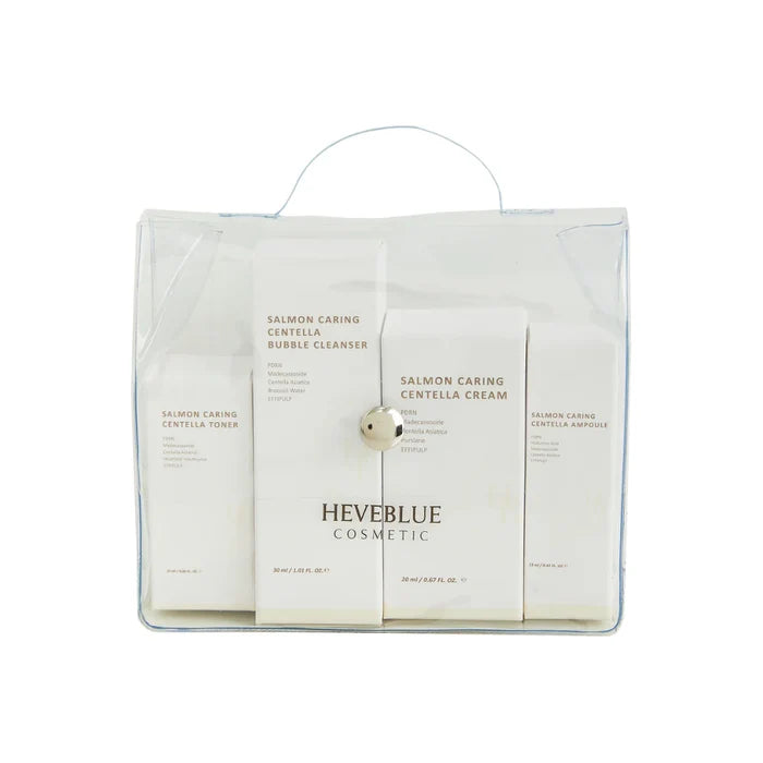 HEVEBLUE - Salmon Caring Centella Special Travel Kit Bag