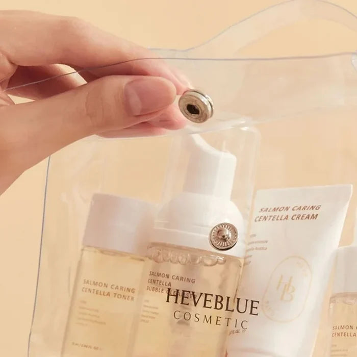 HEVEBLUE - Salmon Caring Centella Special Travel Kit Bag