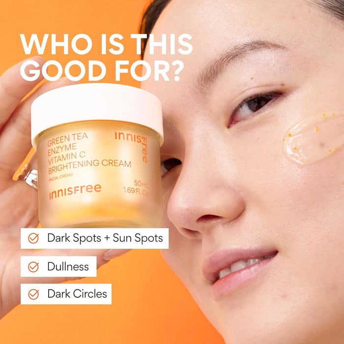 INNISFREE - Green Tea Enzyme Vitamin C Brightening Cream