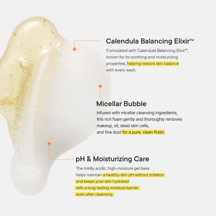 IUNIK - Calendula Balancing Foam Gel Cleanser