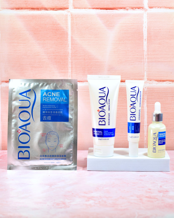 Kit acné Pure Skin x4 productos rutina completa