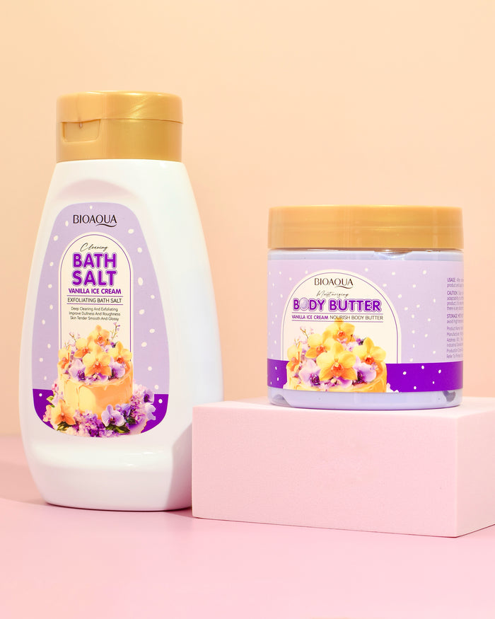 Kit Corporal Bioaqua Vainilla Exfoliante y Mantequilla Hidratante