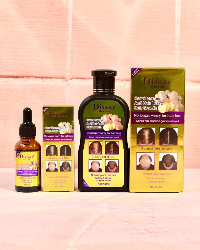 Kit Crecimiento Shampoo + hair Oiling Jengibre. Fortalece el cabello