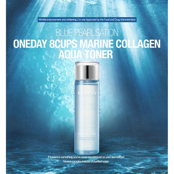 KLAVUU - Blue Pearlsation Oneday 8Cups Marine Collagen Aqua Toner
