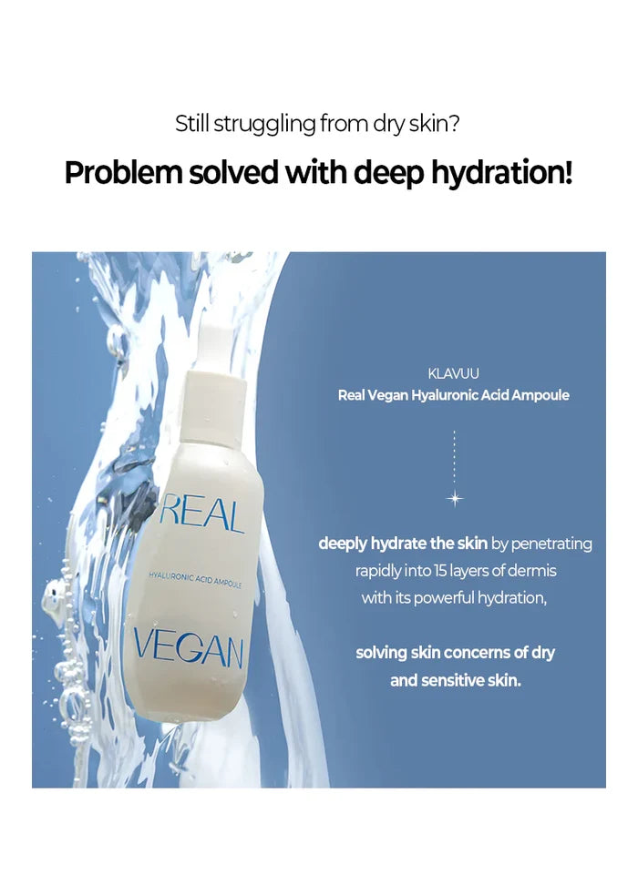 KLAVUU - Real Vegan Hyaluronic Acid Ampoule (Discounted)
