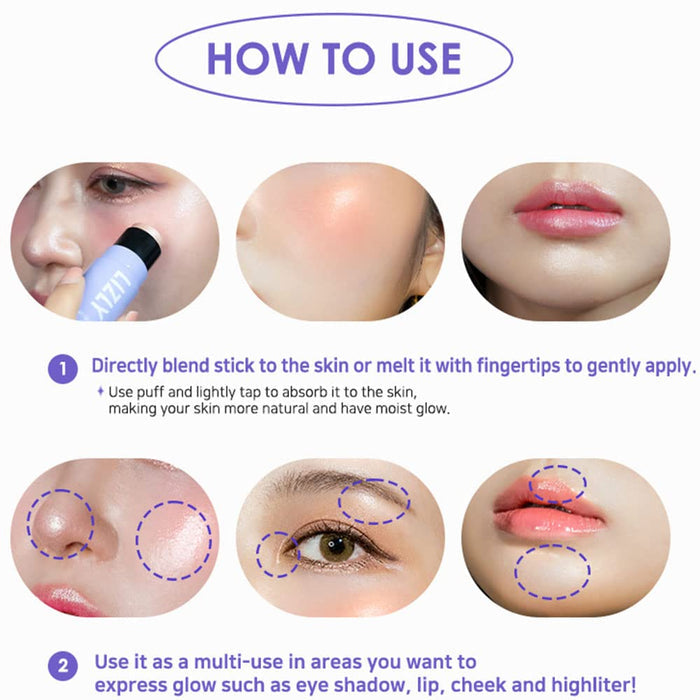 LIZLY - Vegan Dewy Glow Color Stick