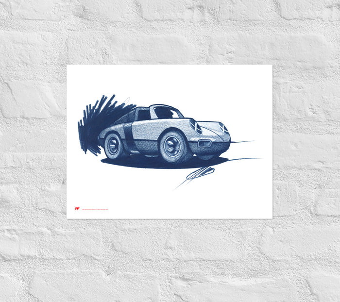 Luft 12 x 16 inch sketch Print