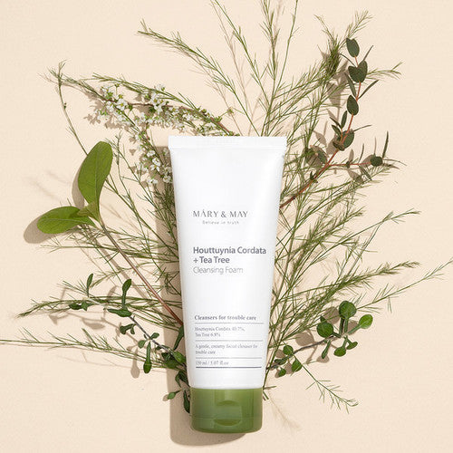 MARY & MAY - Houttuynia Cordata + Tea Tree Cleansing Foam