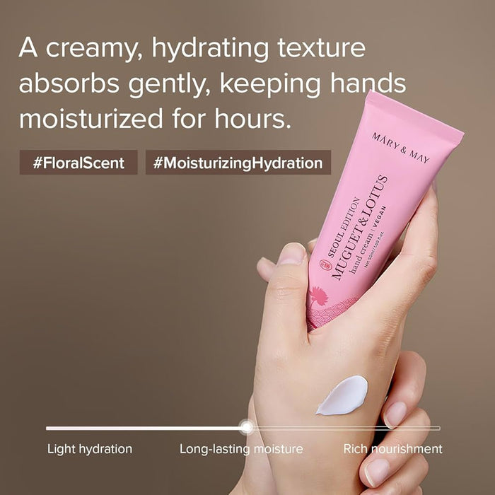 MARY & MAY - Muguet & Lotus Hand Cream