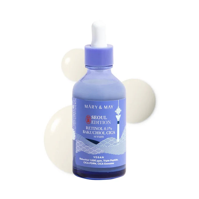 MARY & MAY - Retinol 0.1% Bakuchiol Cica Serum Seoul Edition