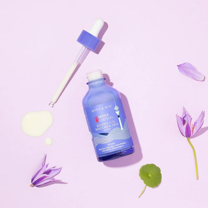 MARY & MAY - Retinol 0.1% Bakuchiol Cica Serum Seoul Edition