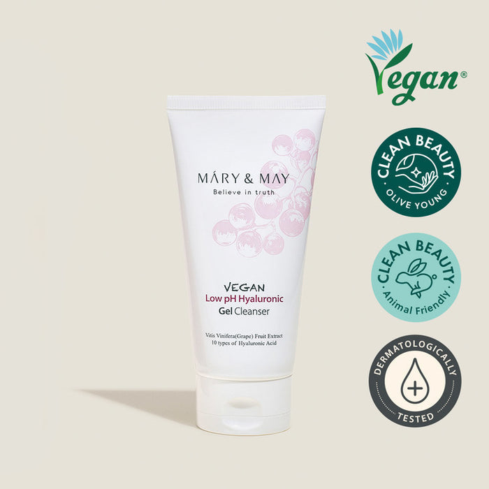 MARY & MAY - Vegan Low pH Hyaluronic Gel Cleanser