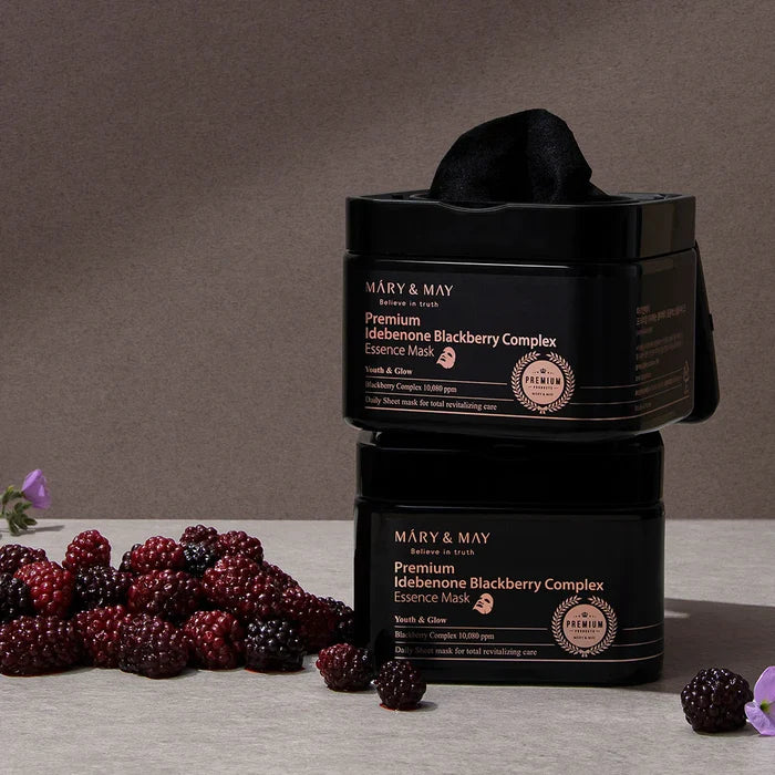 MARY&MAY - Premium Idebenone Blackberry Complex Essence Mask