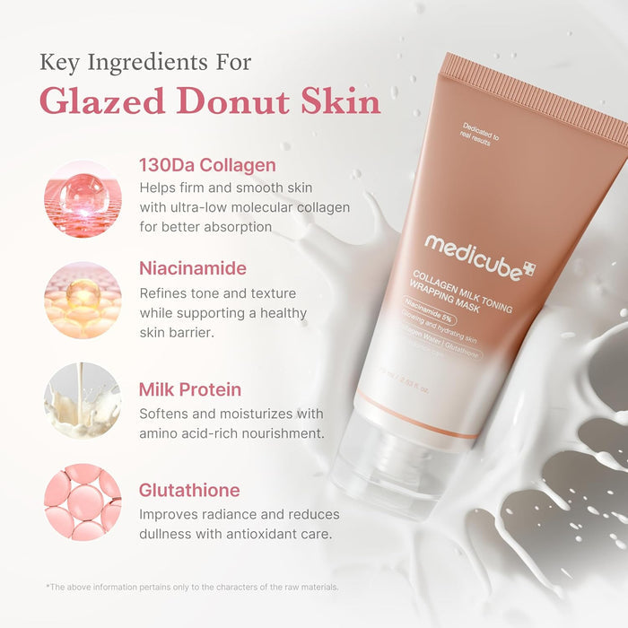 MEDICUBE - Collagen Milk Toning Wrapping Mask